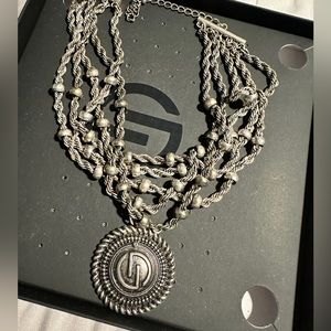 DLNLX by DylanLex Silver Statement Necklace